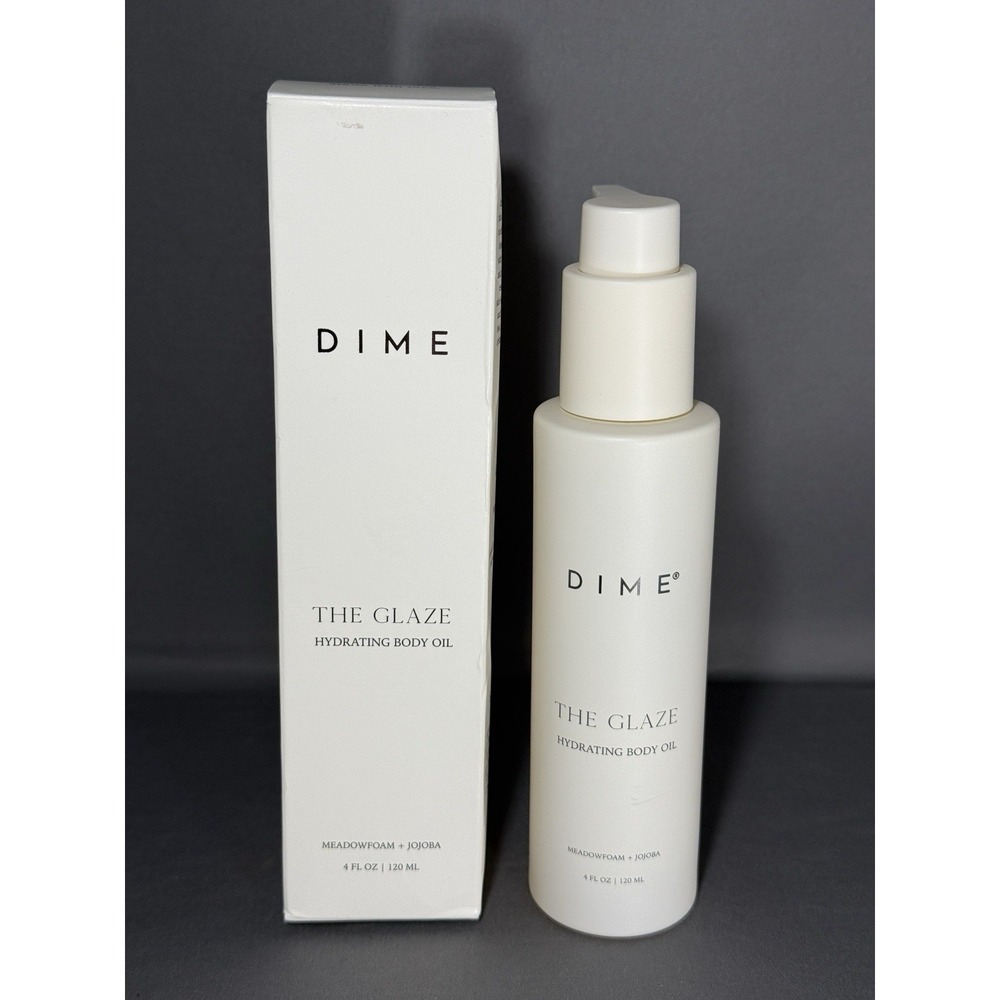 Dime Beauty Glaze Body Oil Hydrating Non Greasy Massage Oil Argan Jojoba 4 oz